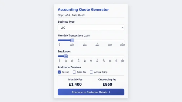 Accounting Quote Generator