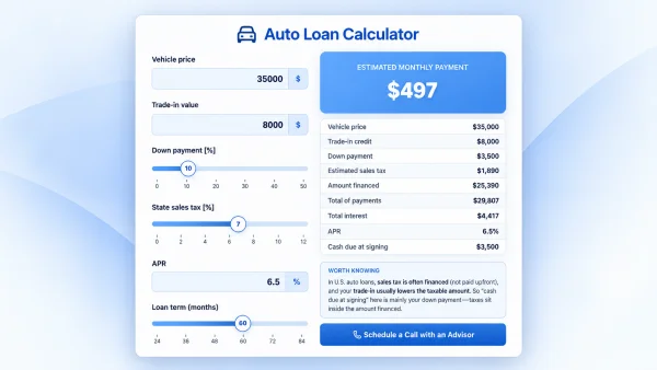 Auto Loan Calculator