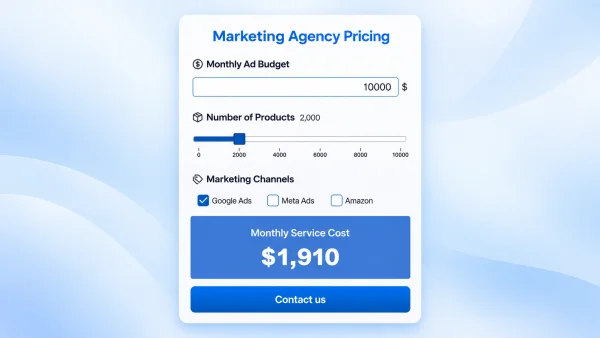 Marketing Agency Pricing