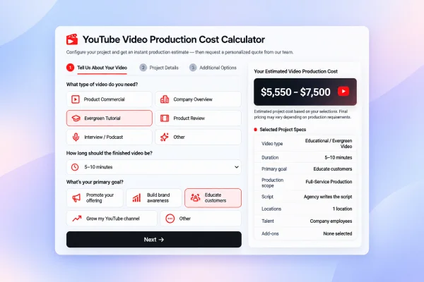 YouTube Video Production Cost Calculator