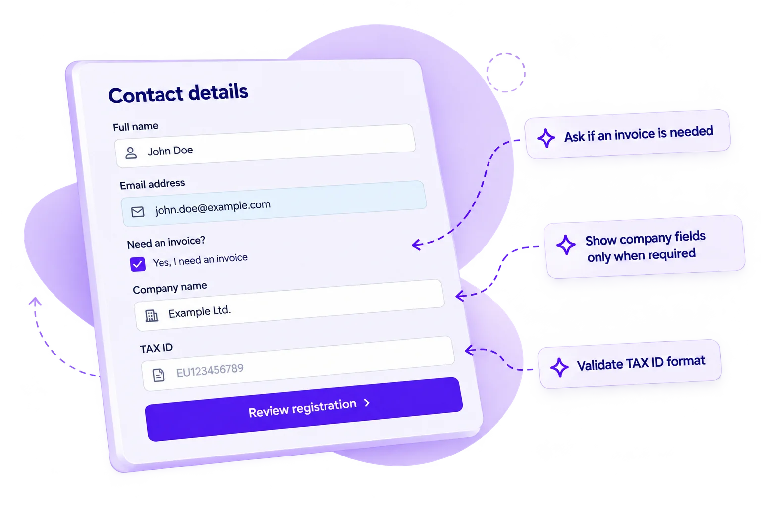 Calcopolis visual form builder with input fields and layout settings