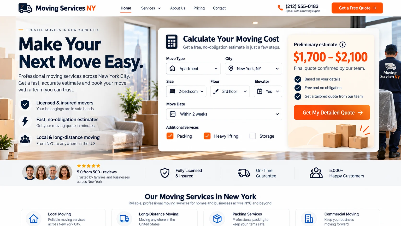 Embed the calculator on your website