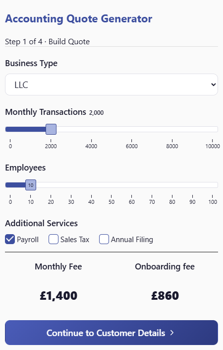 Accounting Quote Generator