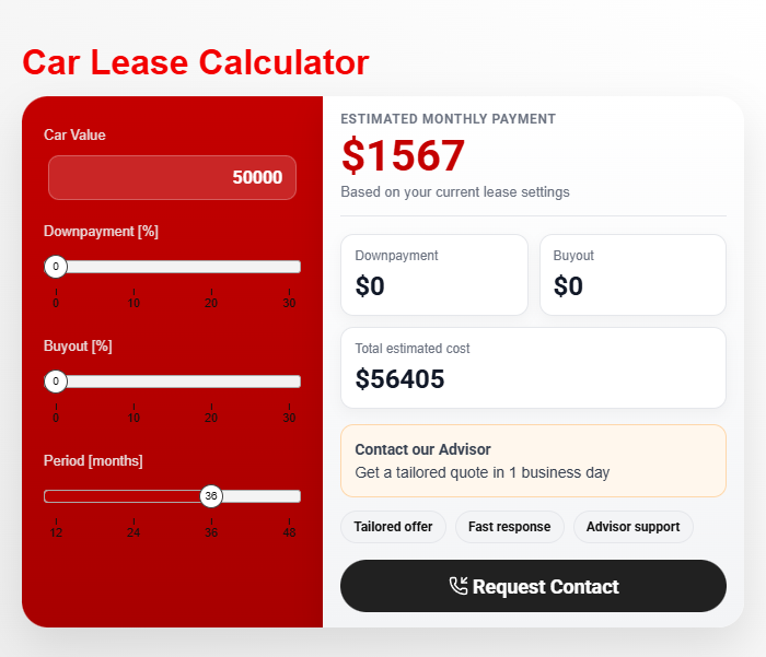 Car Lease Calculator