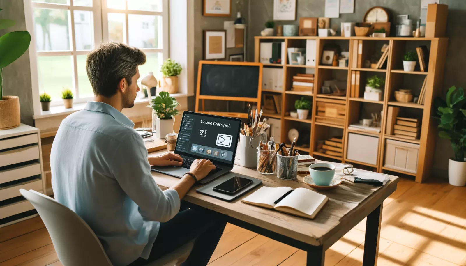 blogger working on new products