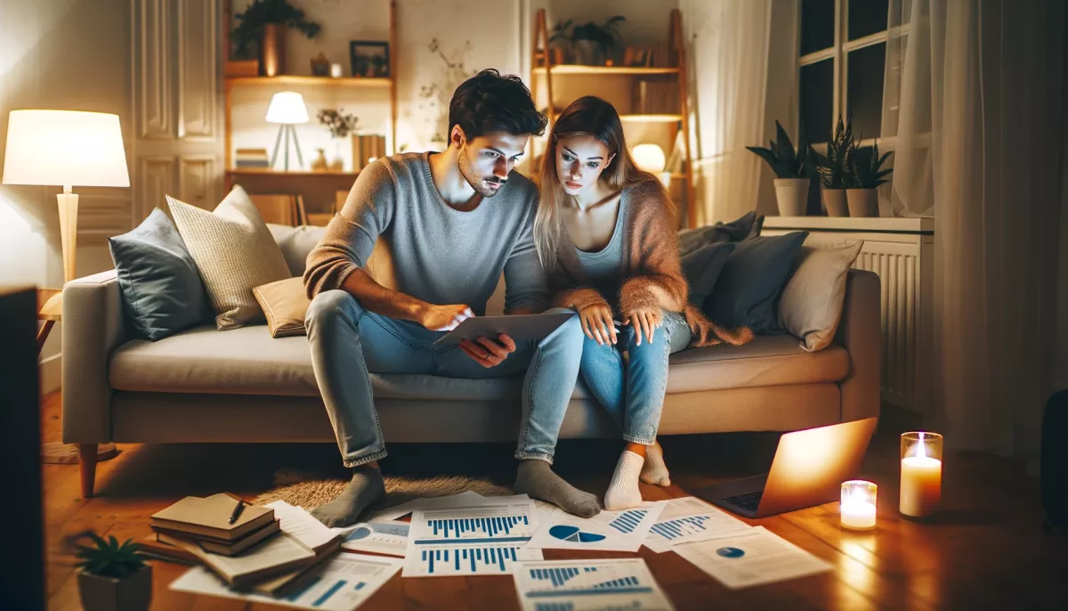couple looking for a mortgage