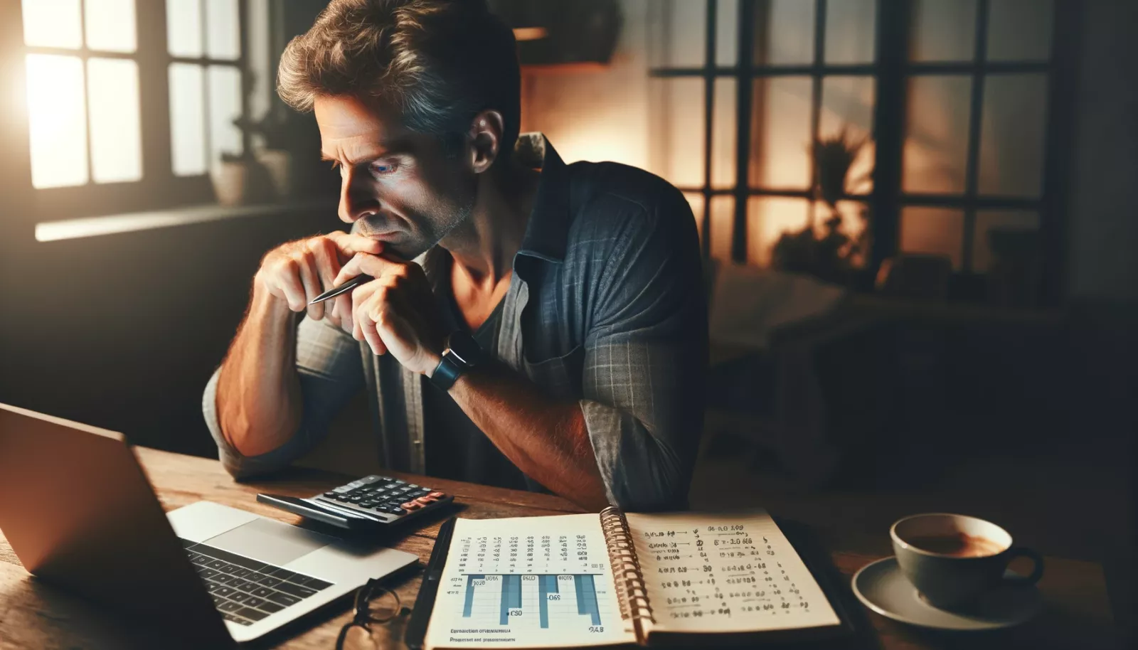 man planning retirement