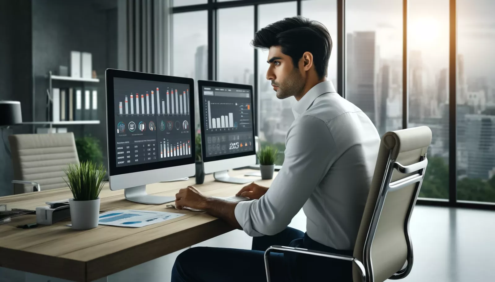 Marketer at work
