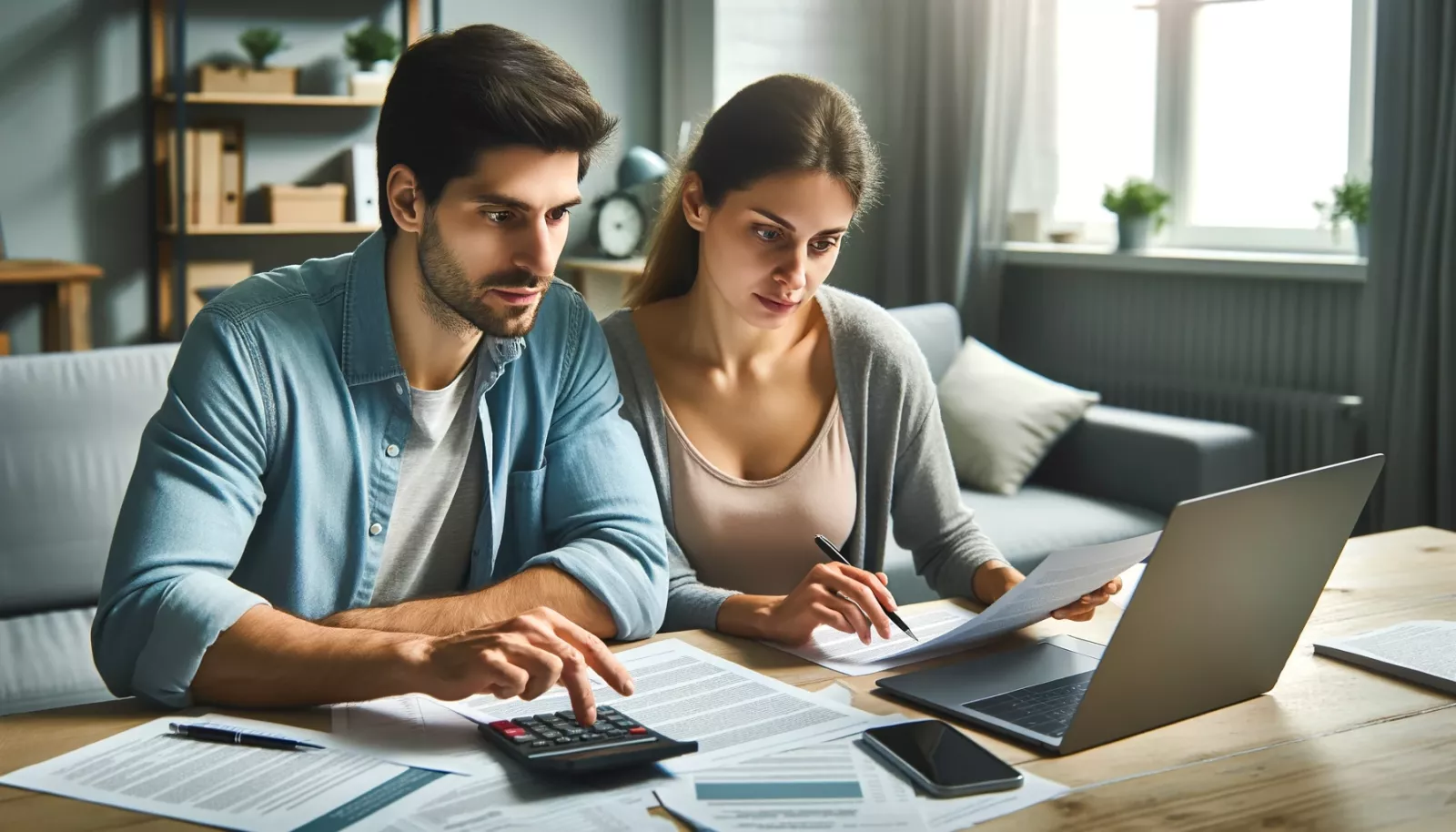 couple planning family budget