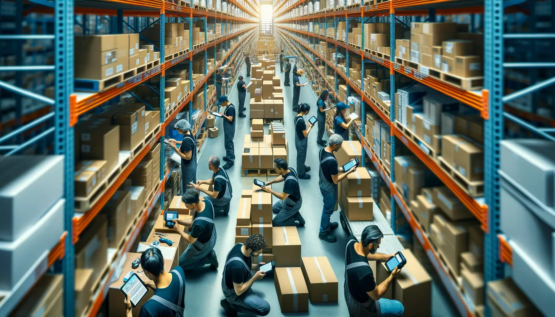 warehouse workers