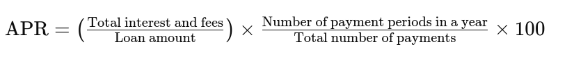 US apr formula