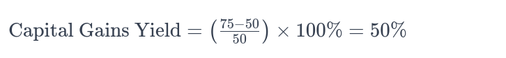 capital gains yield example