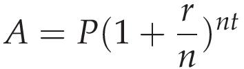 compound interest formula