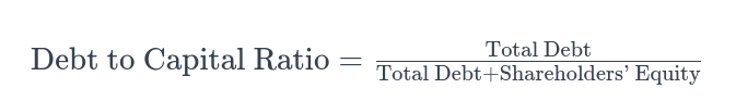 debt to capital