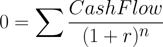 irr formula