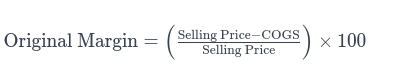 margin formula