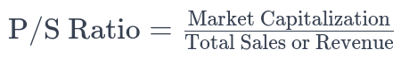 price to sales formula