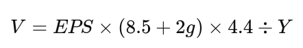 revised ben grahams formula